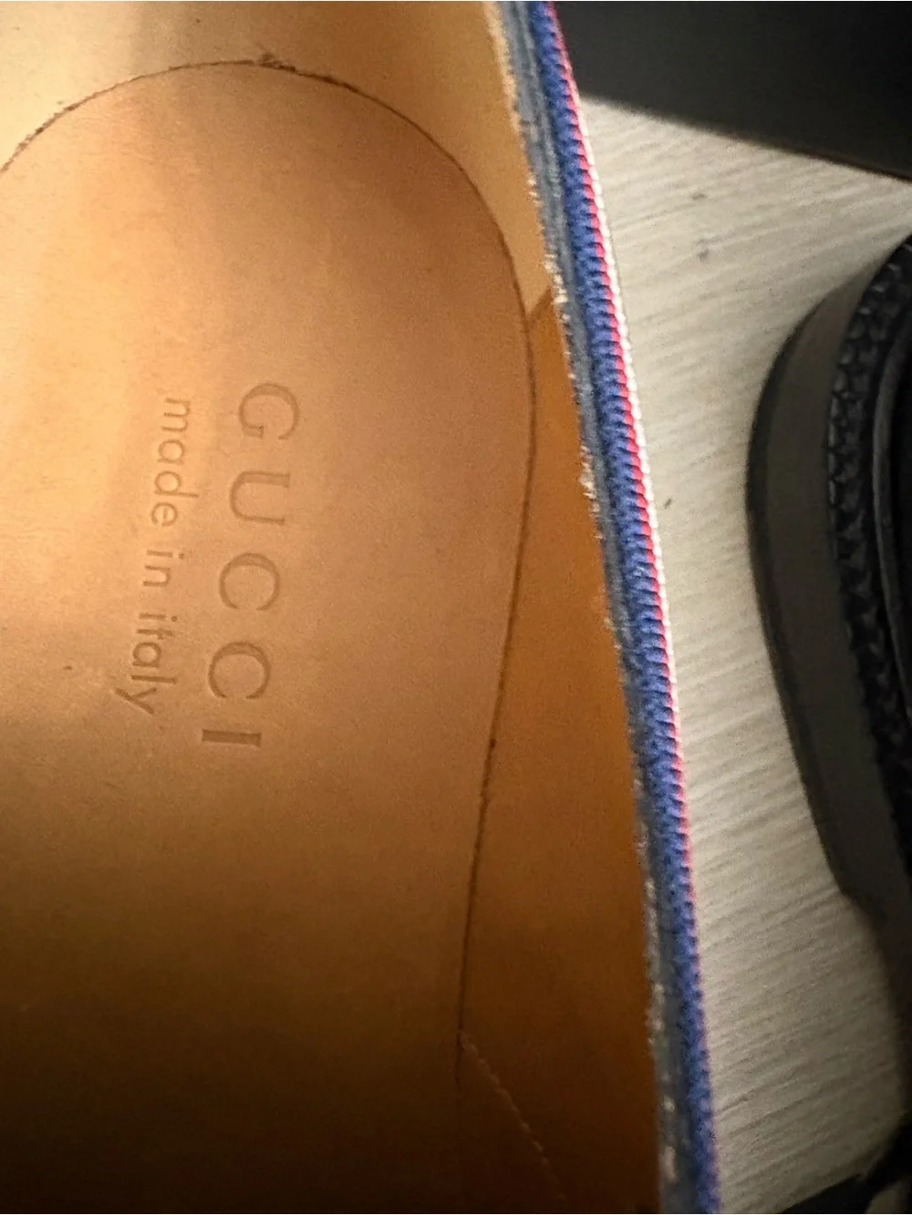 Brand new with box Gucci Black Leather Derby Shoes gg size 6.5 us 7.5